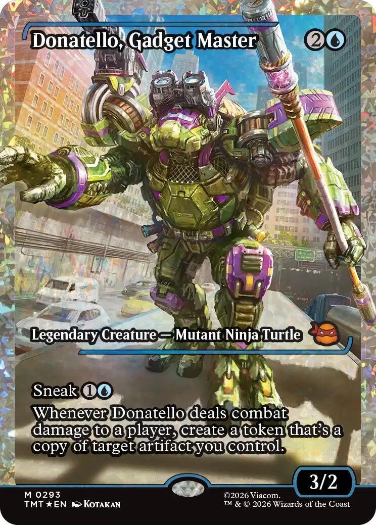 Donatello, Gadget Master [Showcase Foil] #293