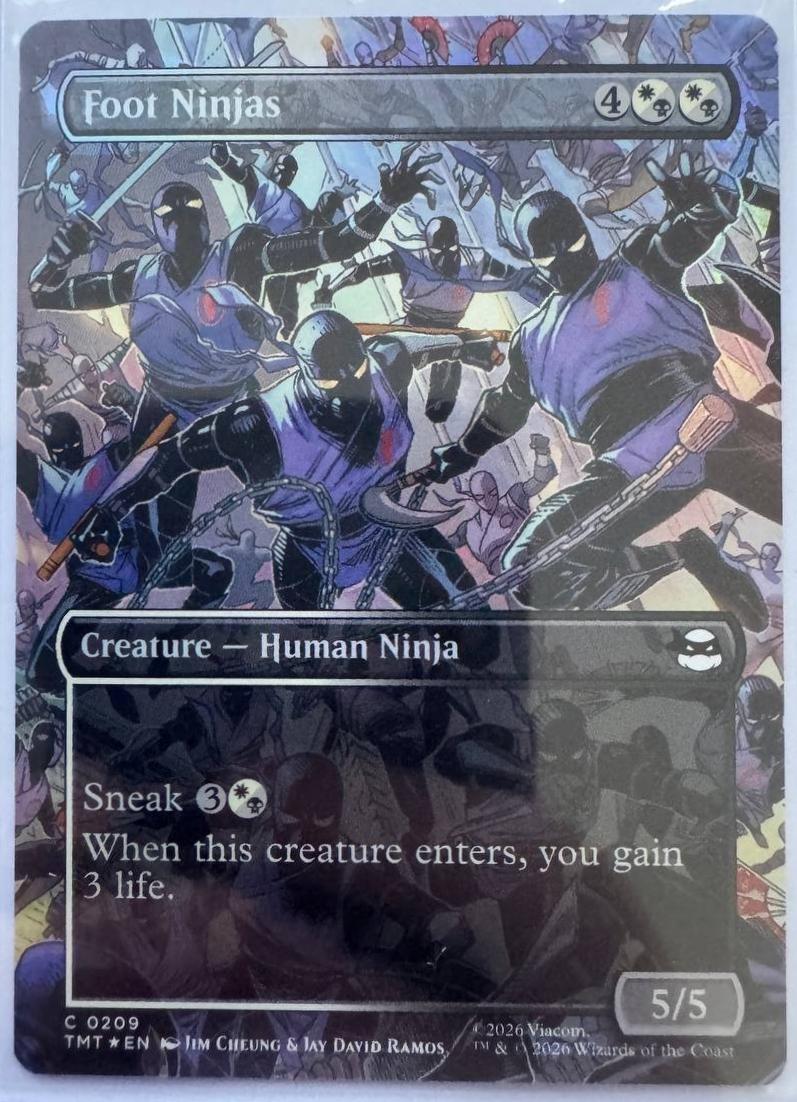 Foot Ninjas [Borderless Foil] #209