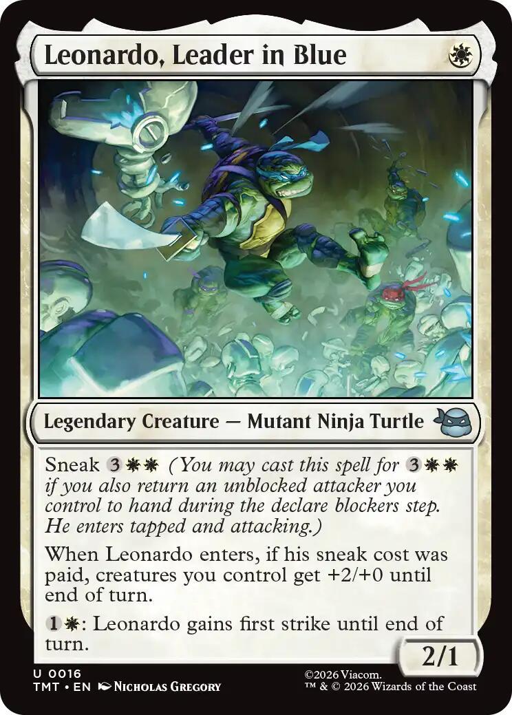 Leonardo, Leader in Blue #16