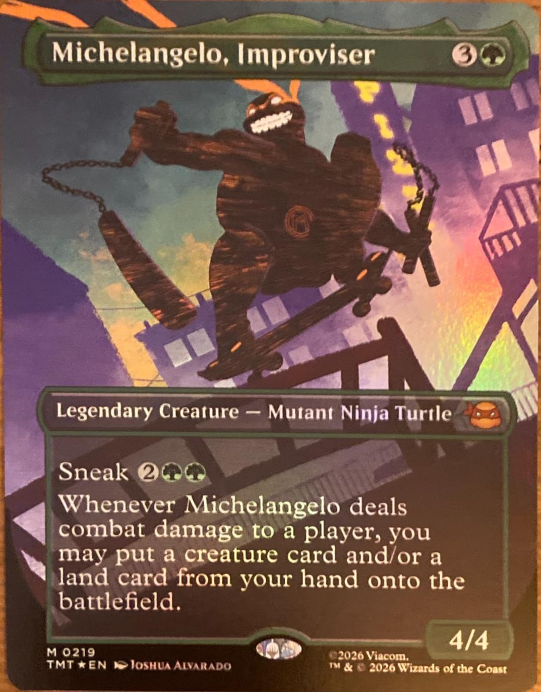 Michelangelo, Improviser [Borderless Foil] #219