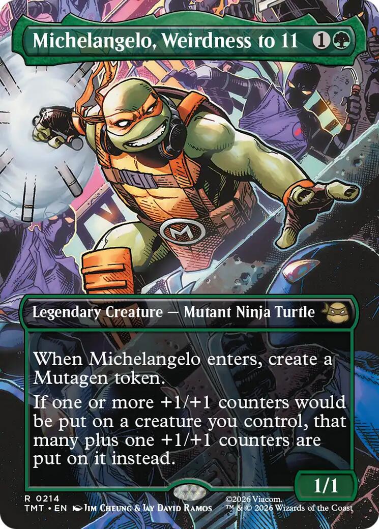 Michelangelo, Weirdness to 11 [Borderless] #214