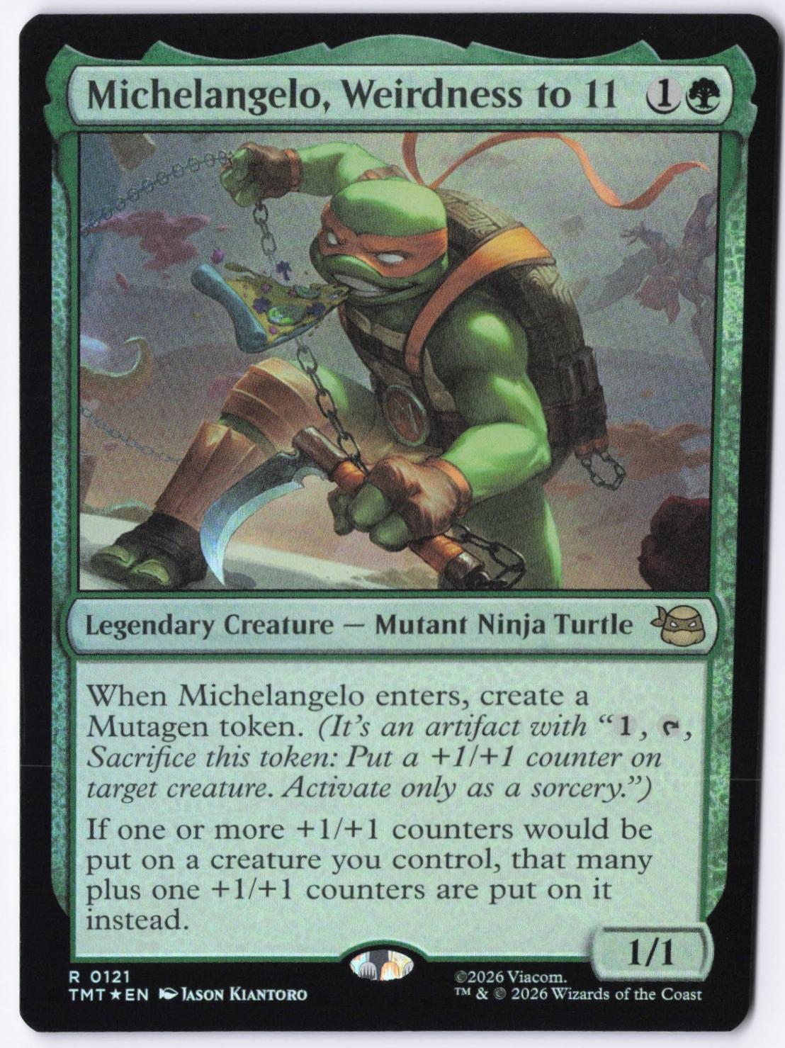 Michelangelo, Weirdness to 11 [Foil] #121