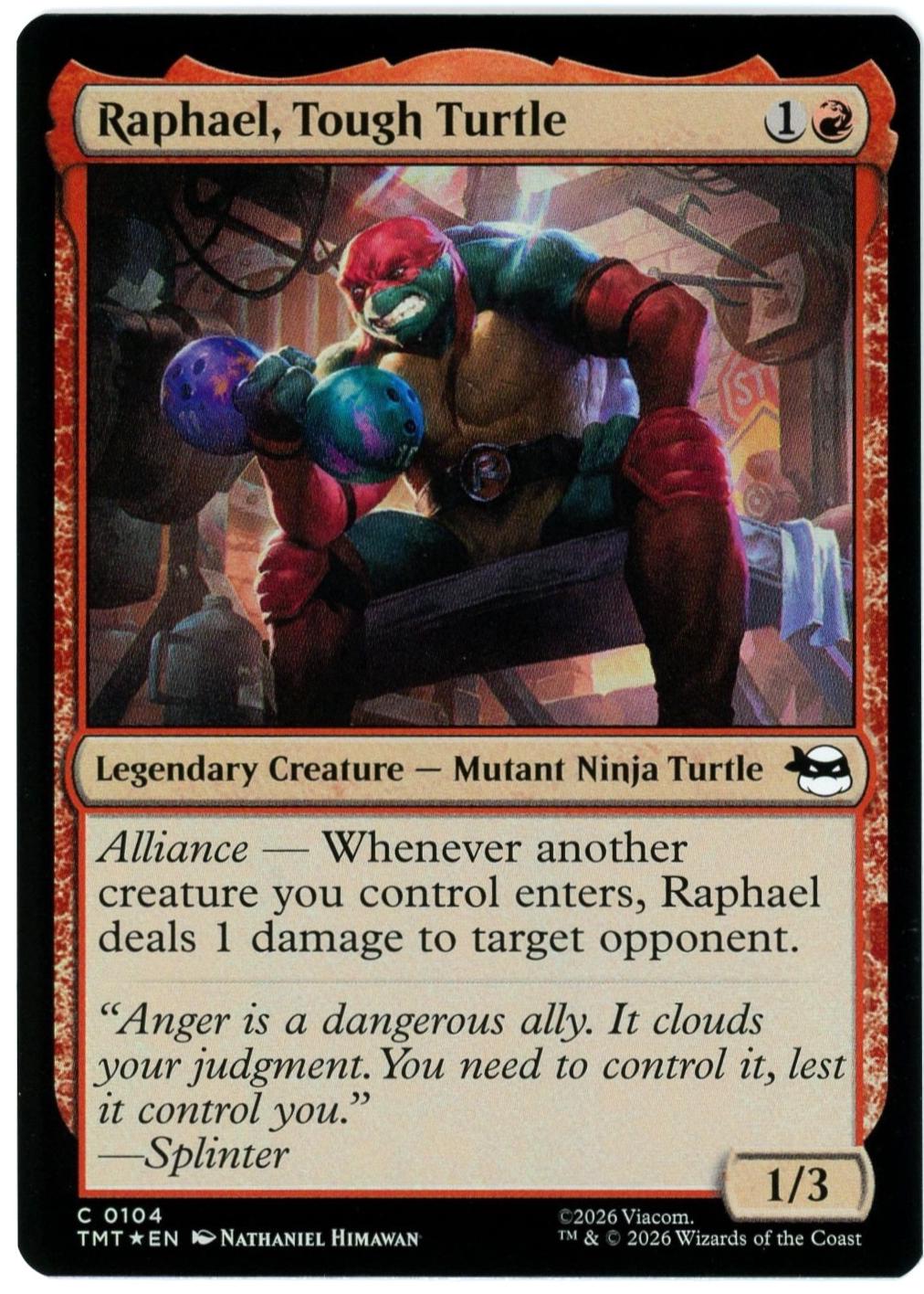 Raphael, Tough Turtle [Foil] #104