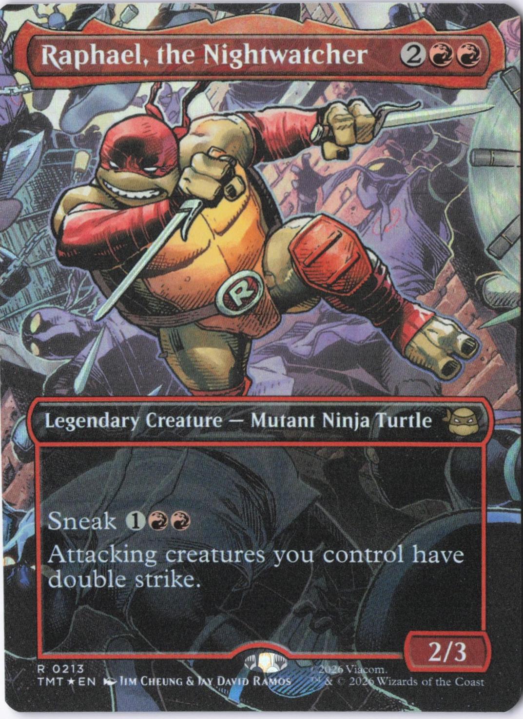 Raphael, the Nightwatcher [Borderless Foil] #213