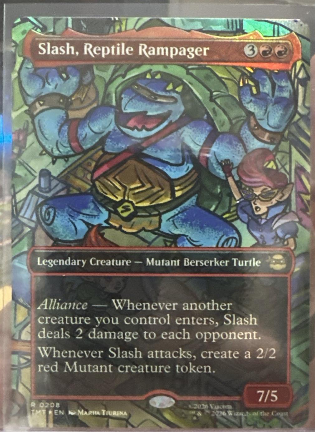 Slash, Reptile Rampager [Borderless Foil] #208