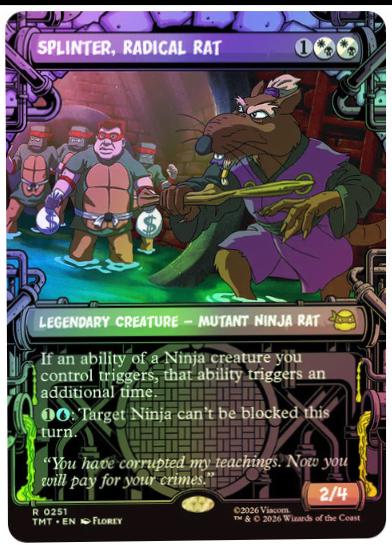 Splinter, Radical Rat [Showcase Foil] #251