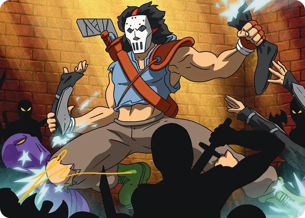 Casey Jones, Vigilante Art Card [Gold-Stamped Signature] #28