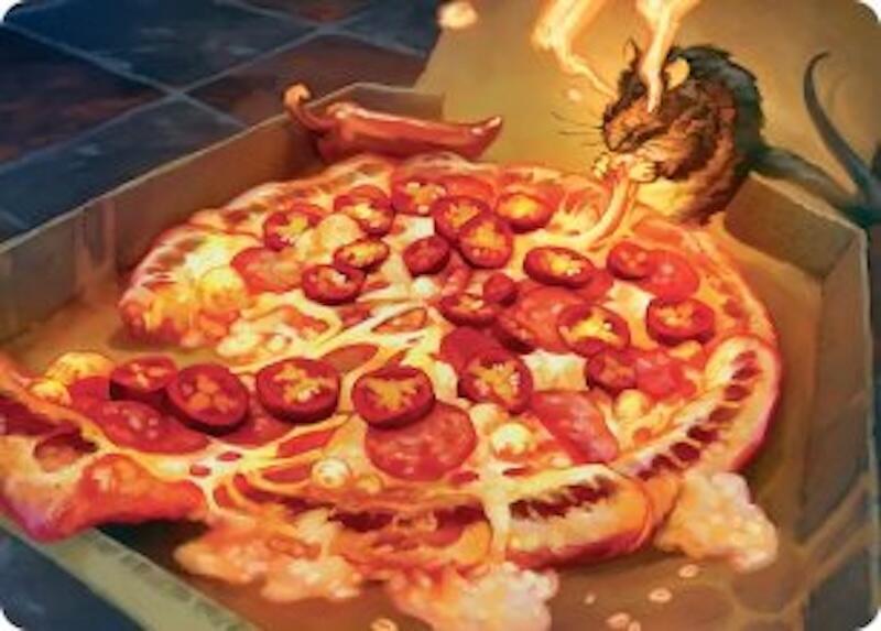 Spicy Oatmeal Pizza Art Card #11