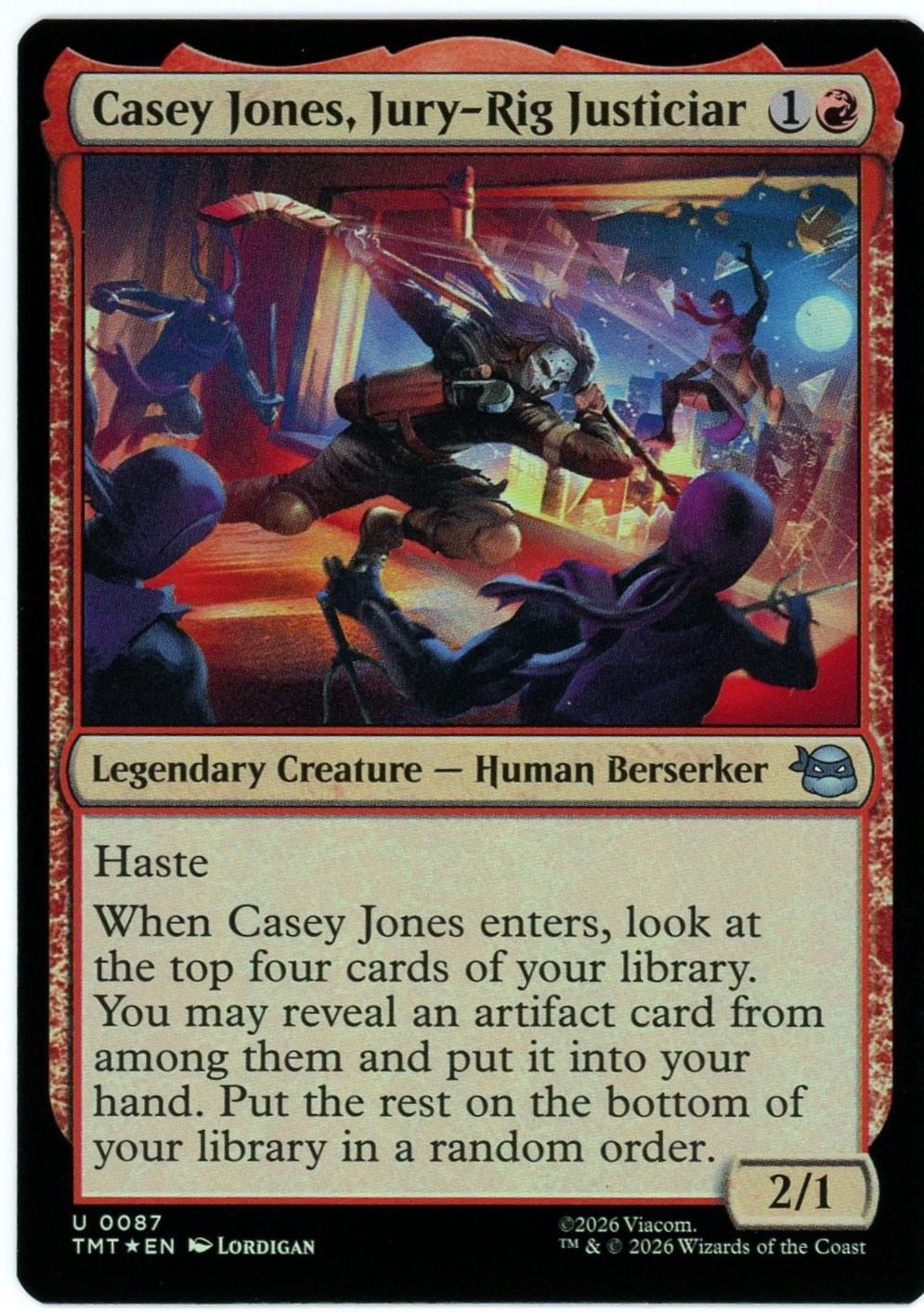 Casey Jones, Jury-Rig Justiciar [Foil] #87
