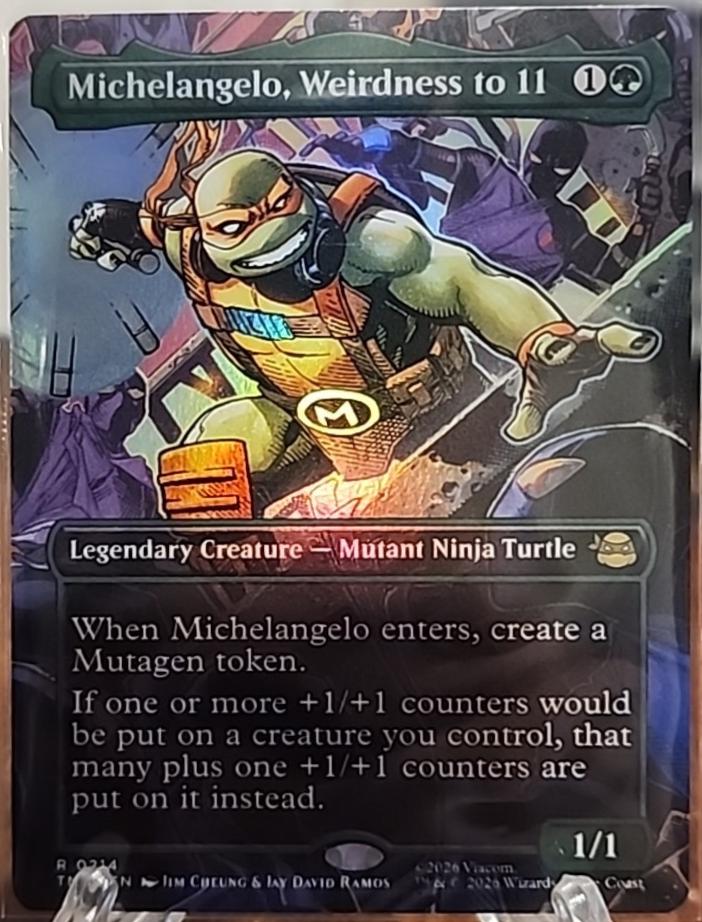 Michelangelo, Weirdness to 11 [Borderless Foil] #214
