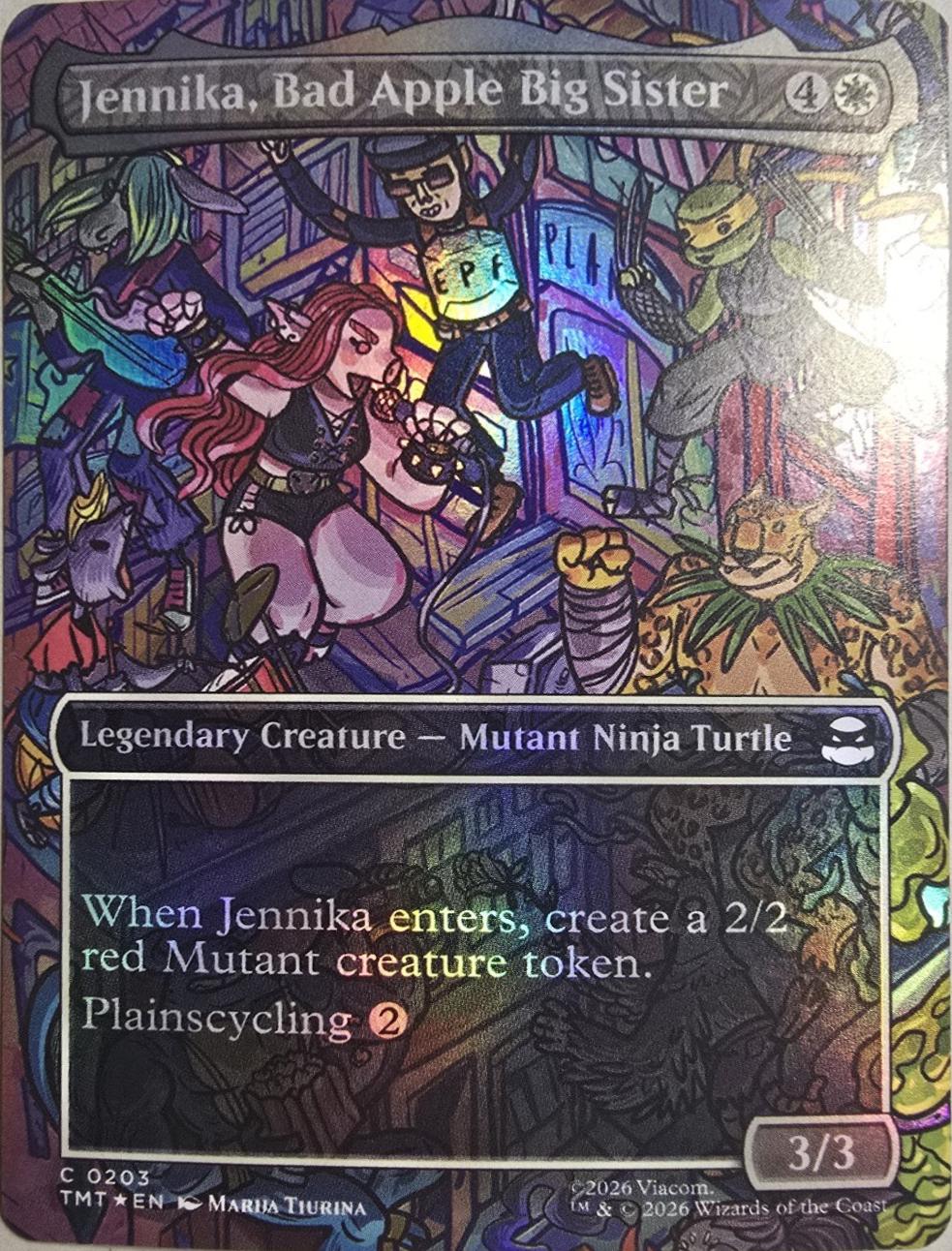 Jennika, Bad Apple Big Sister [Borderless Foil] #203