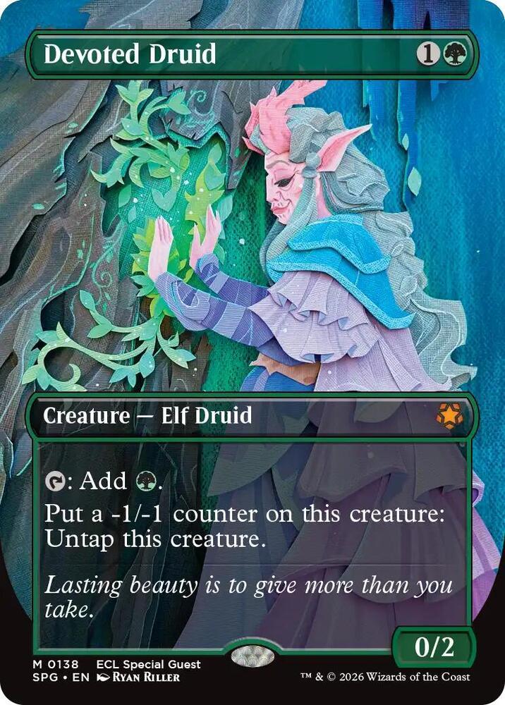 Devoted Druid [Borderless Foil] #138 #138