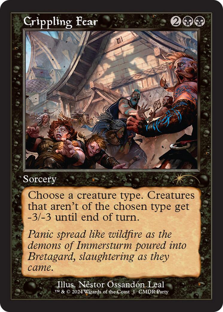 Crippling Fear [Retro Frame Foil] #1