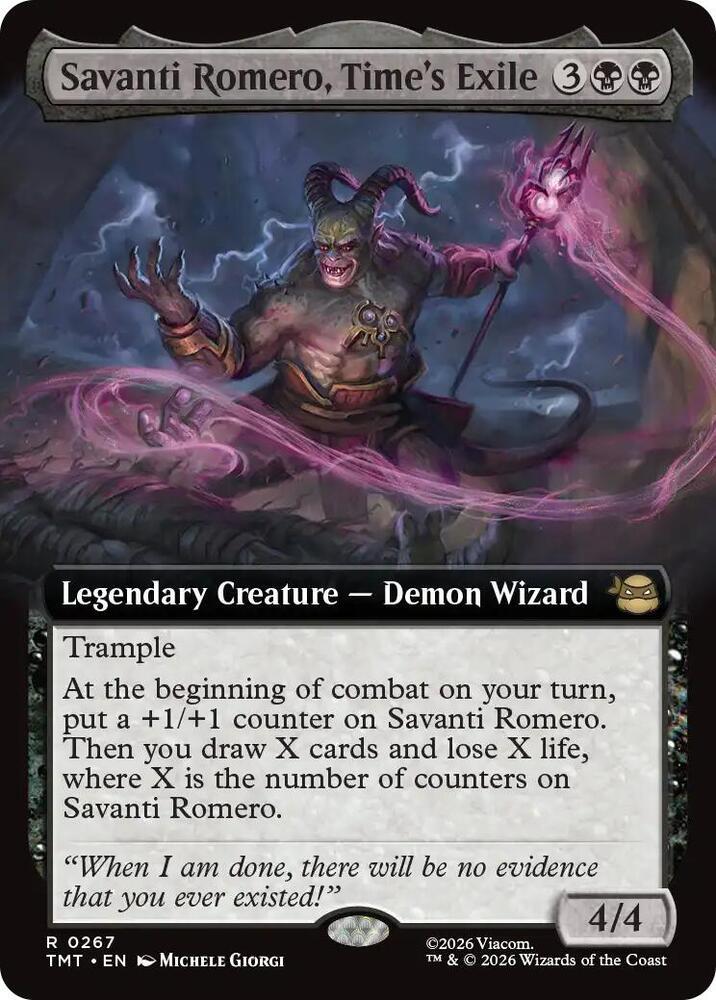 Savanti Romero, Time's Exile [Extended Art Foil] #267