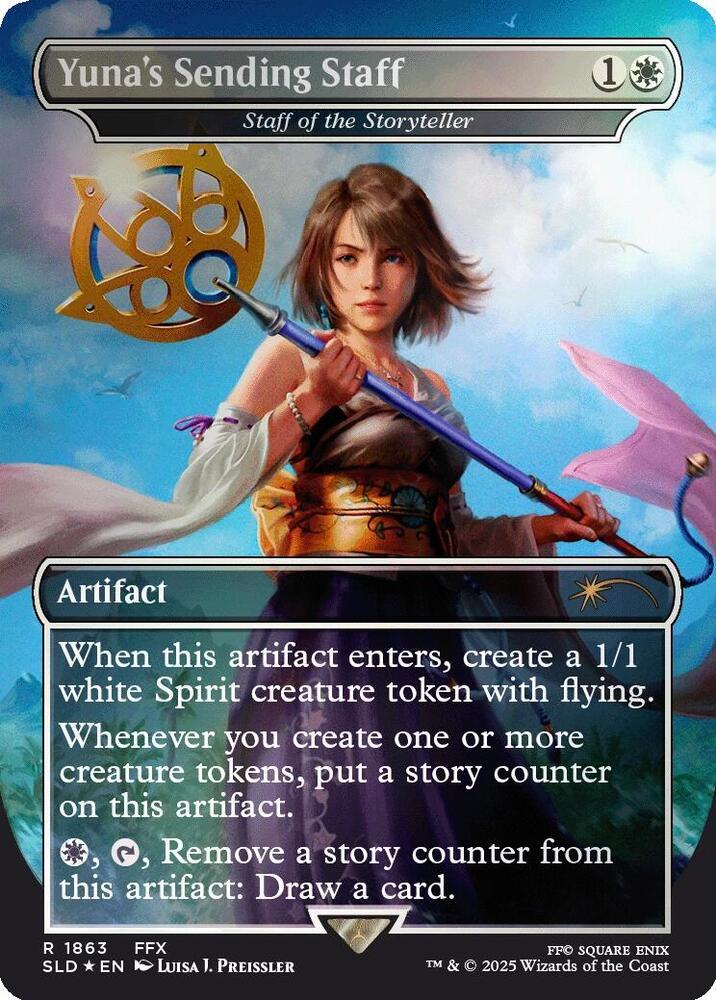 Yuna's Sending Staff - Staff Of The Storyteller [Rainbow Foil] #1863