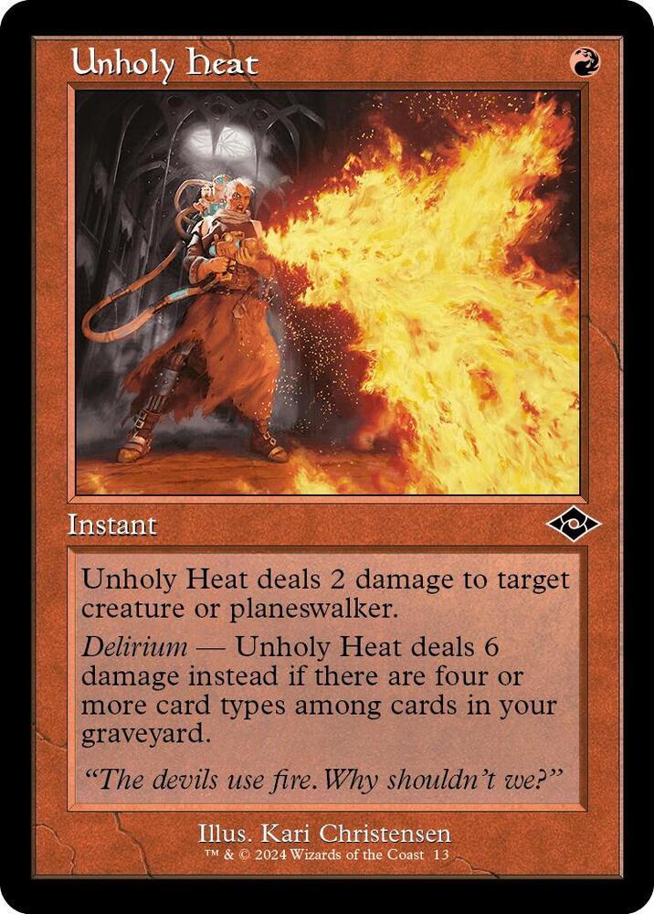 Unholy Heat [Retro Frame Foil] #13