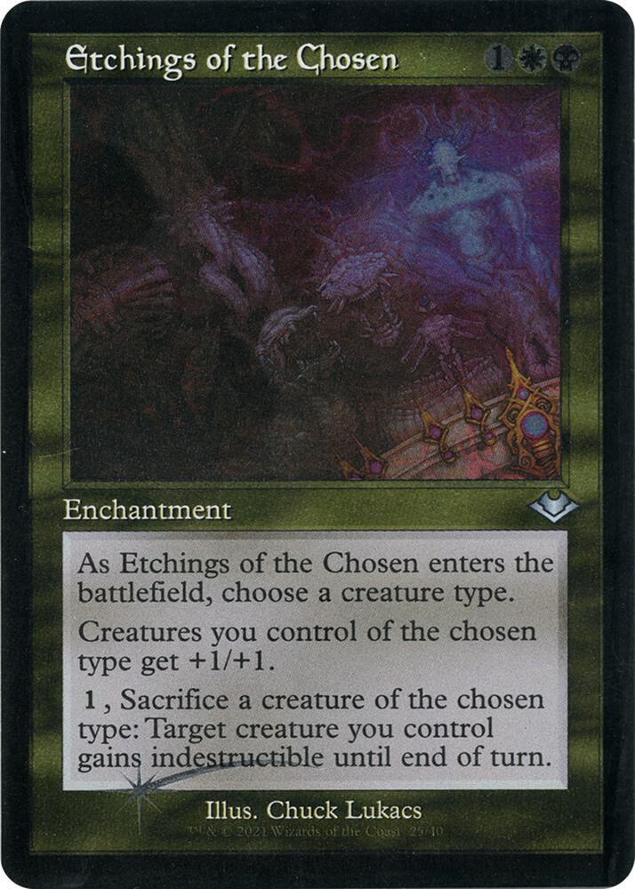 Etchings Of The Chosen [Retro Etched Foil] #25