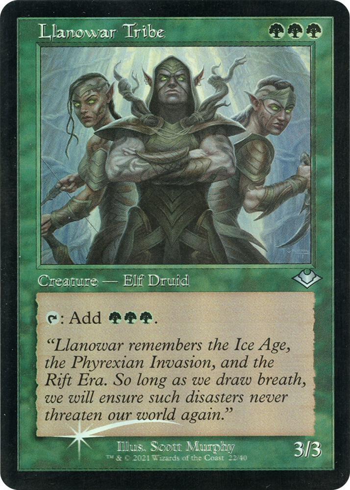 Llanowar Tribe [Retro Etched Foil] #22