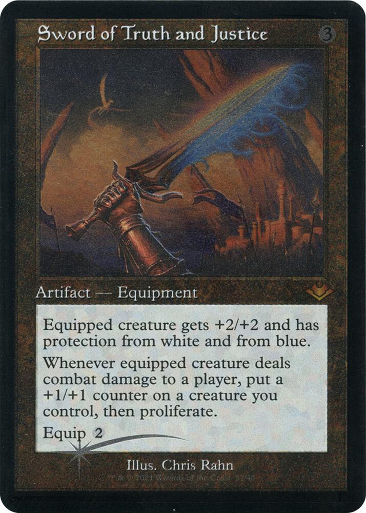 Sword Of Truth And Justice [Retro Etched Foil] #32