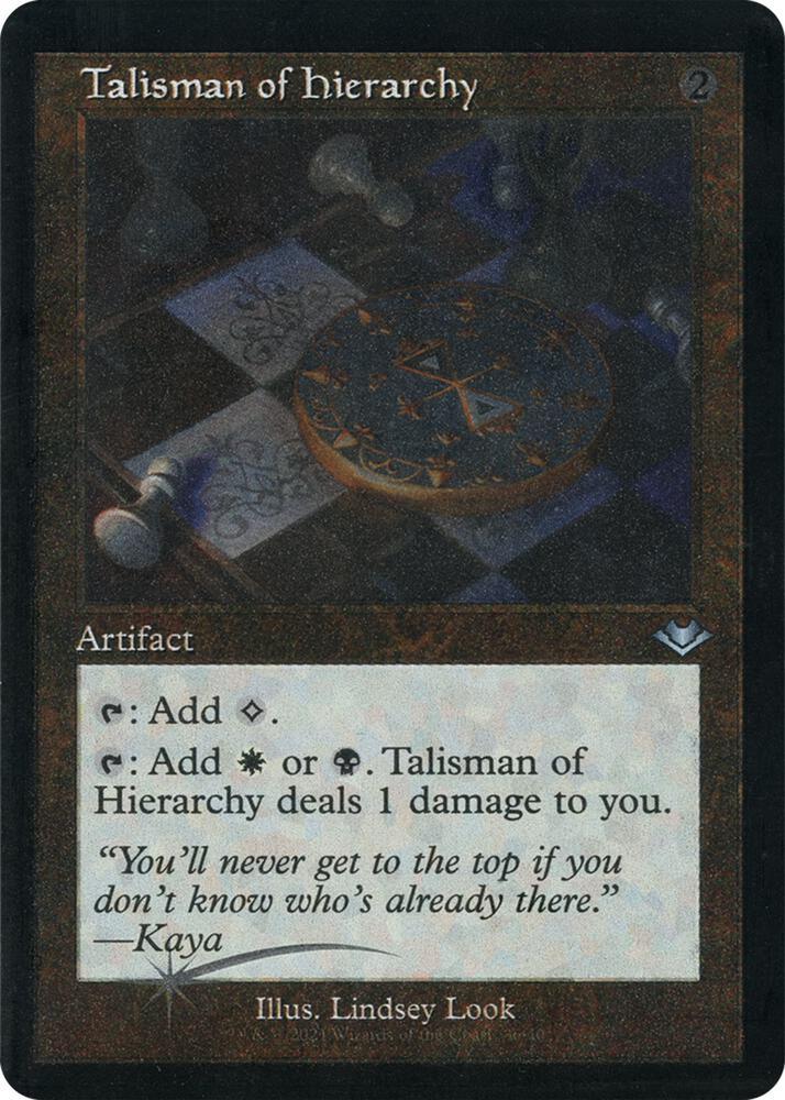 Talisman Of Hierarchy [Retro Etched Foil] #36