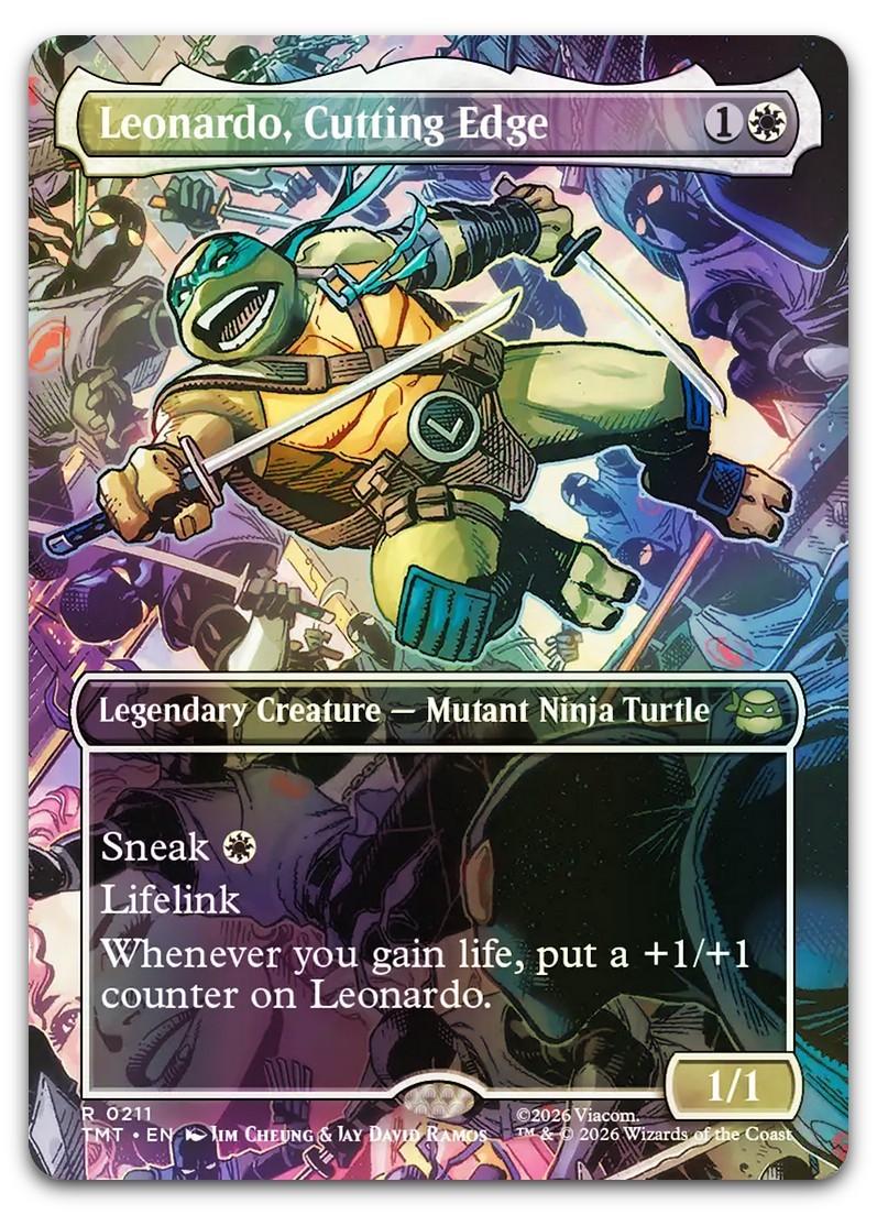 Leonardo, Cutting Edge [Borderless Foil] #211 #211