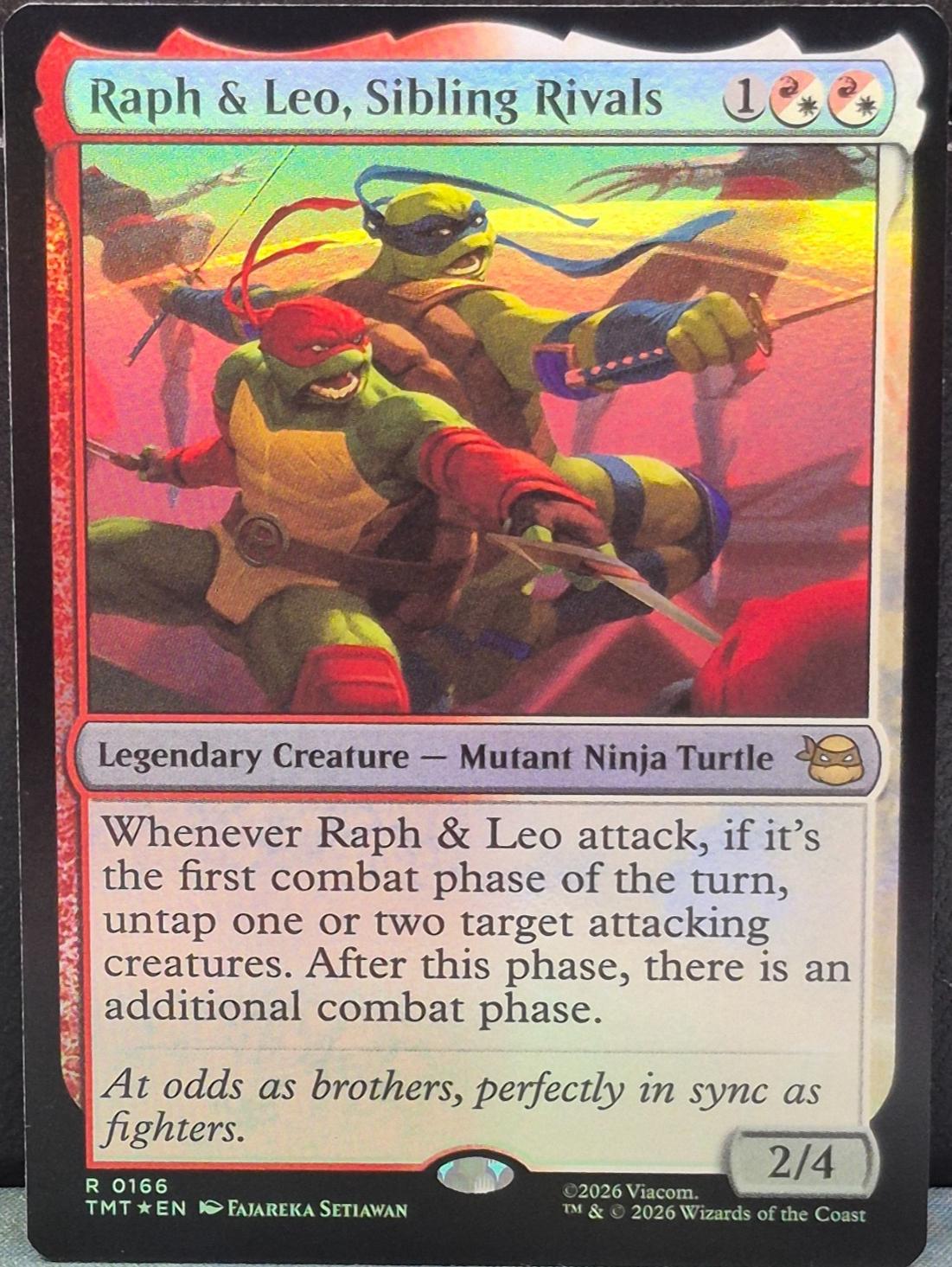 Raph & Leo, Sibling Rivals [Foil] #166 #166