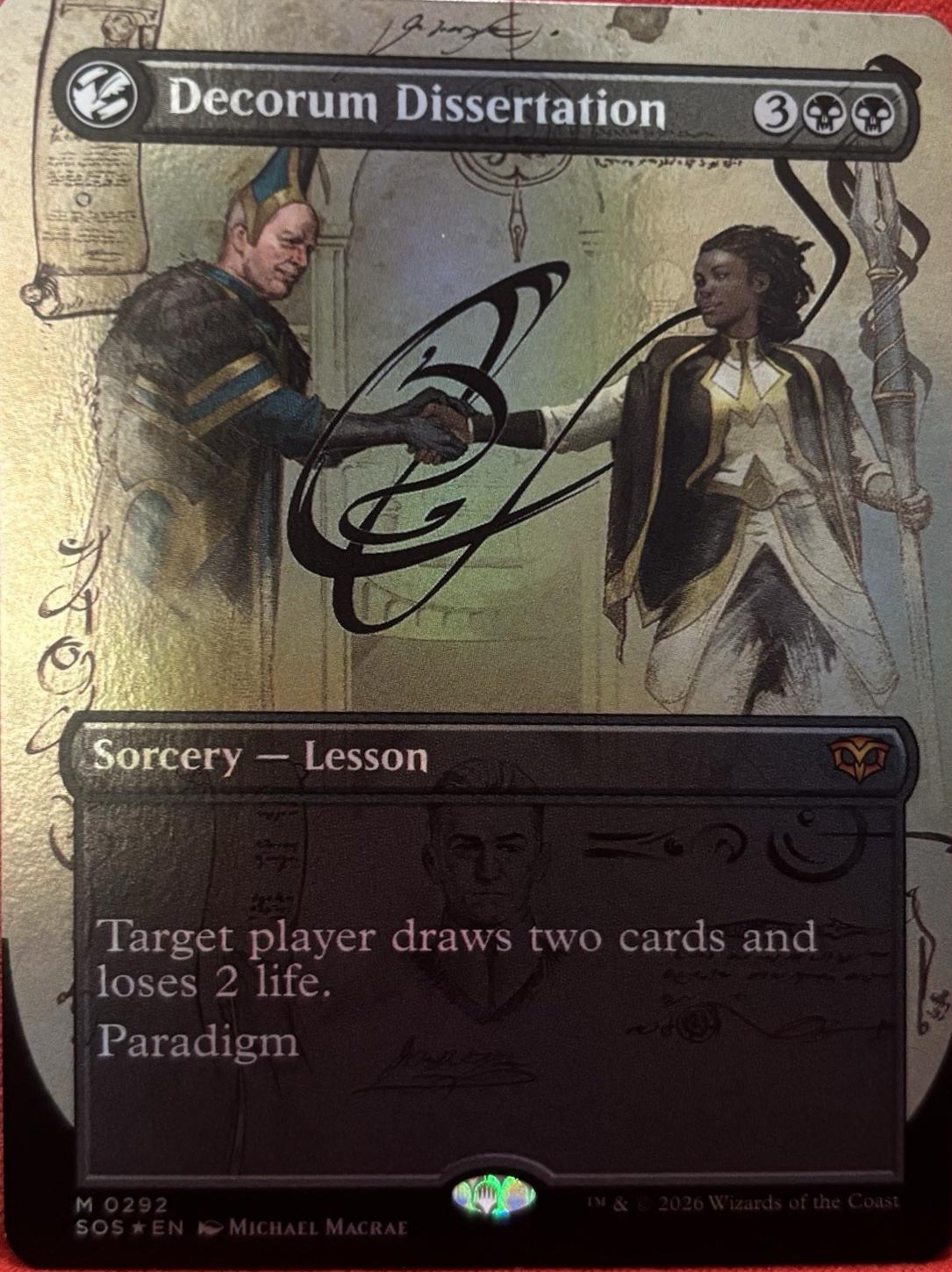 Decorum Dissertation [Borderless Foil] #292