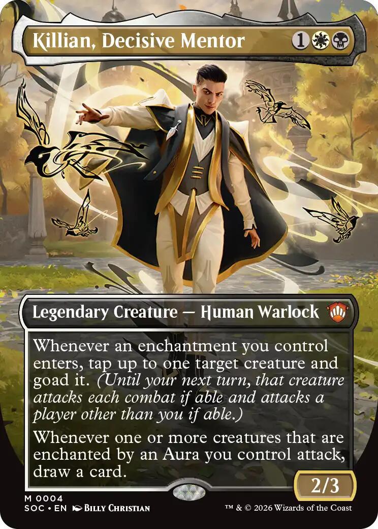 Killian, Decisive Mentor [Borderless Foil] #4