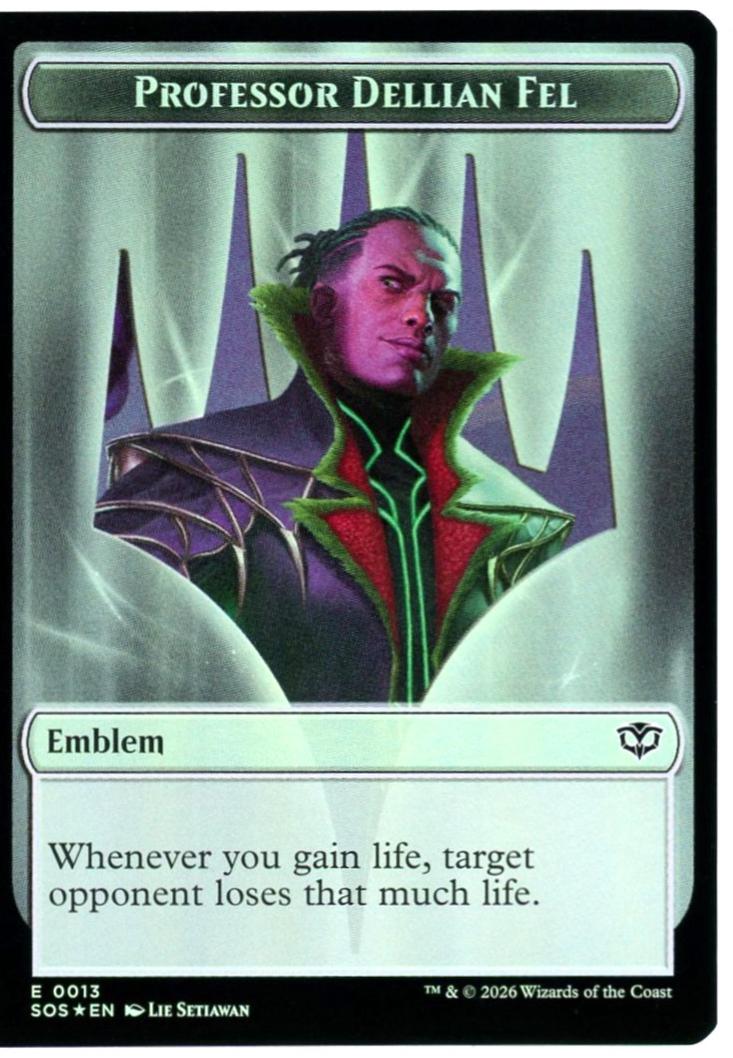 Professor Dellian Fel // Pest Double-Sided Token [Foil] #13