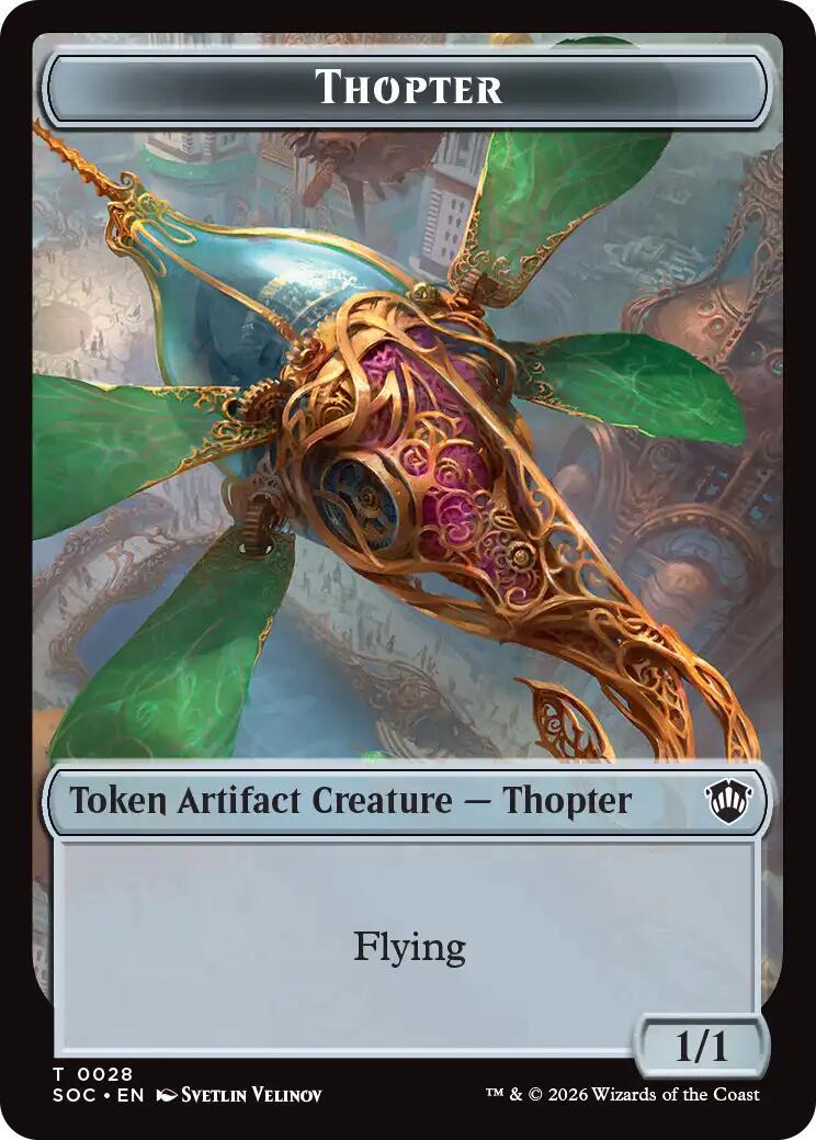 Thopter // Fractal Double-Sided Token #28