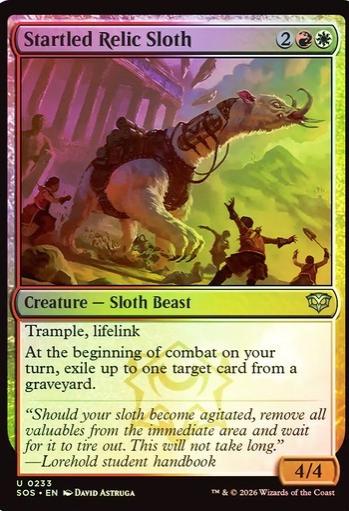 Startled Relic Sloth [Foil] #233