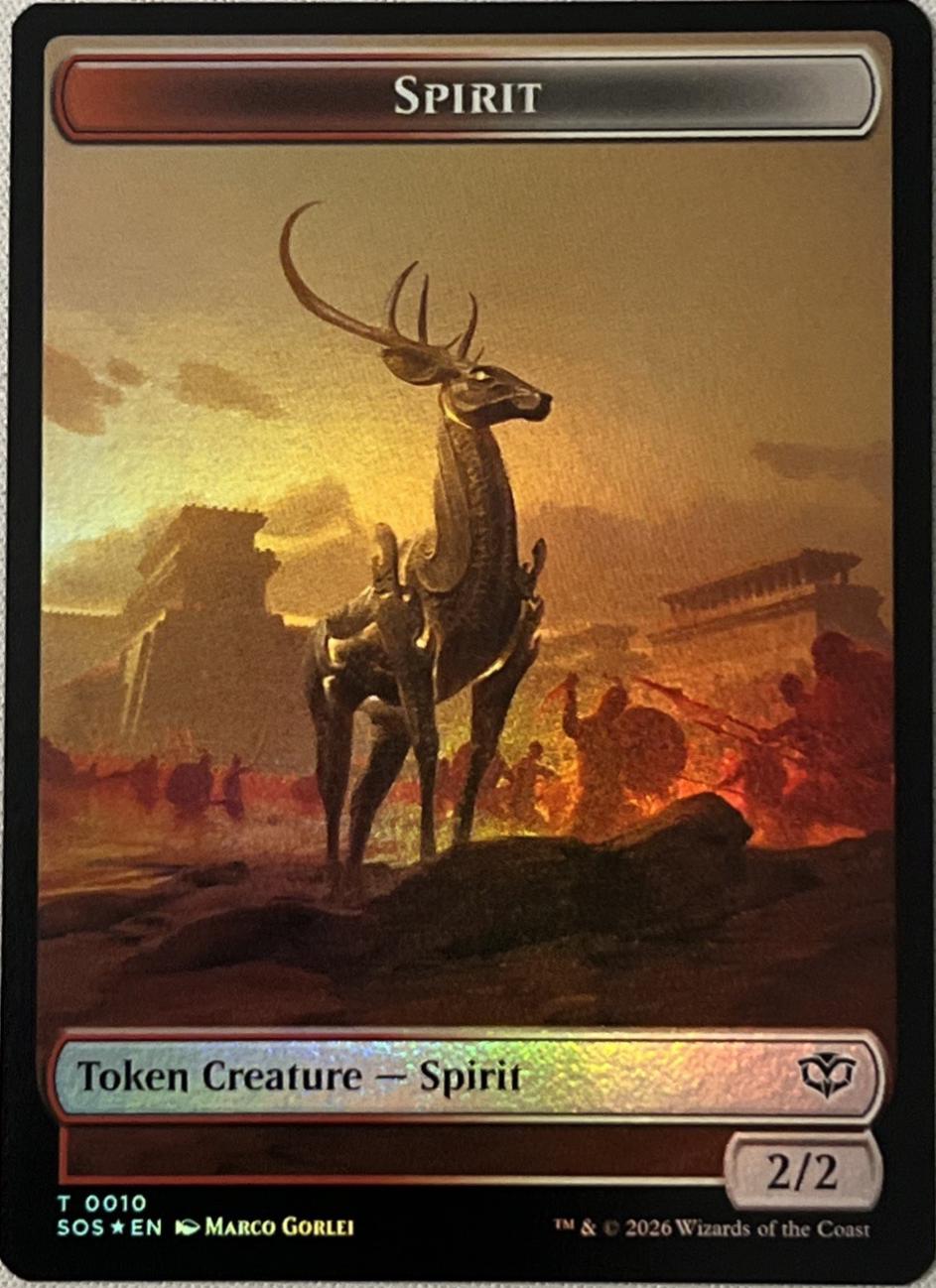 Copy // Spirit Double-Sided Token [Foil] #1