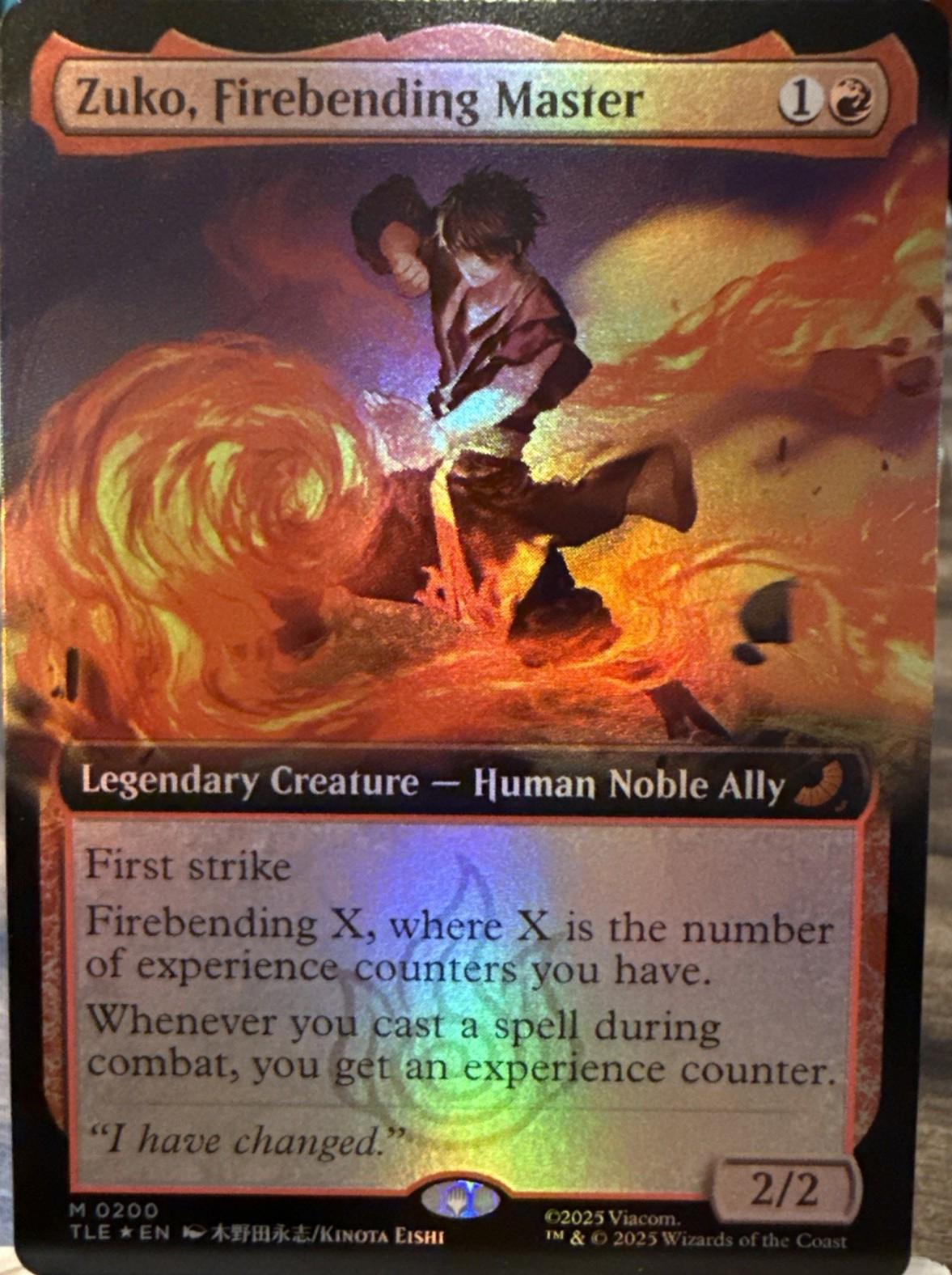 Zuko, Firebending Master [Extended Art Foil] #200