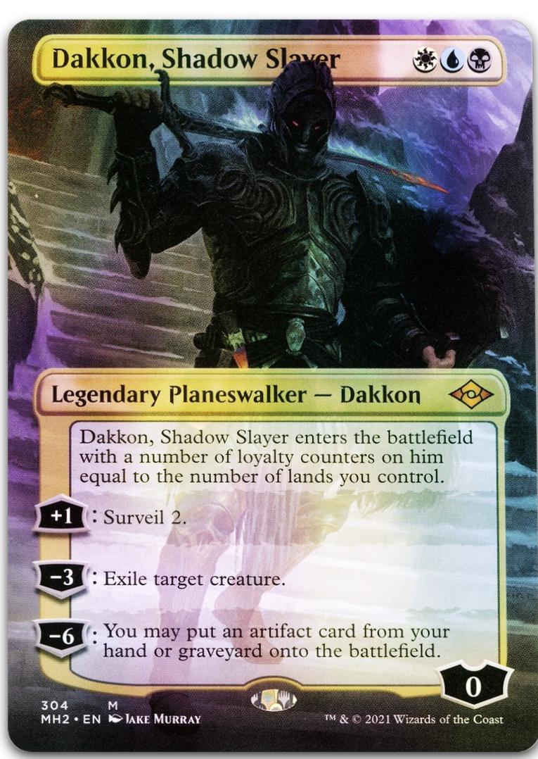 Dakkon, Shadow Slayer [Borderless Foil] #304