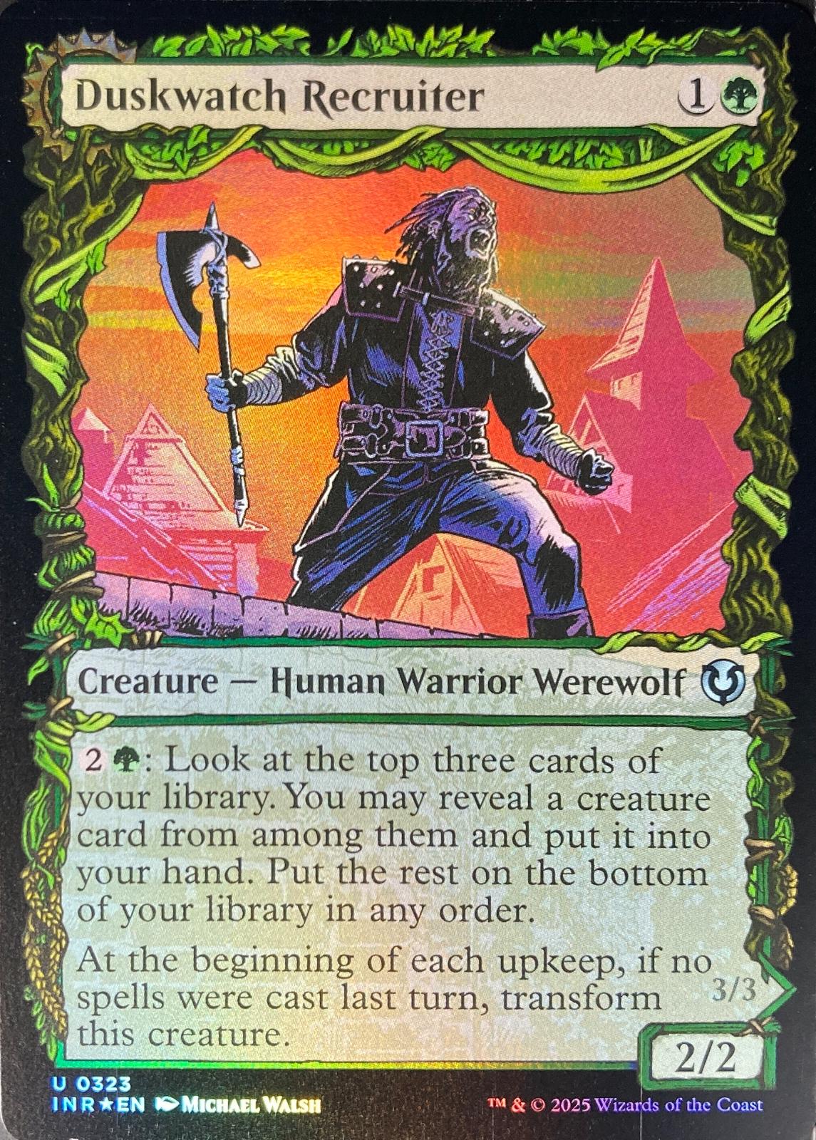 Duskwatch Recruiter // Krallenhorde Howler [Foil] #323