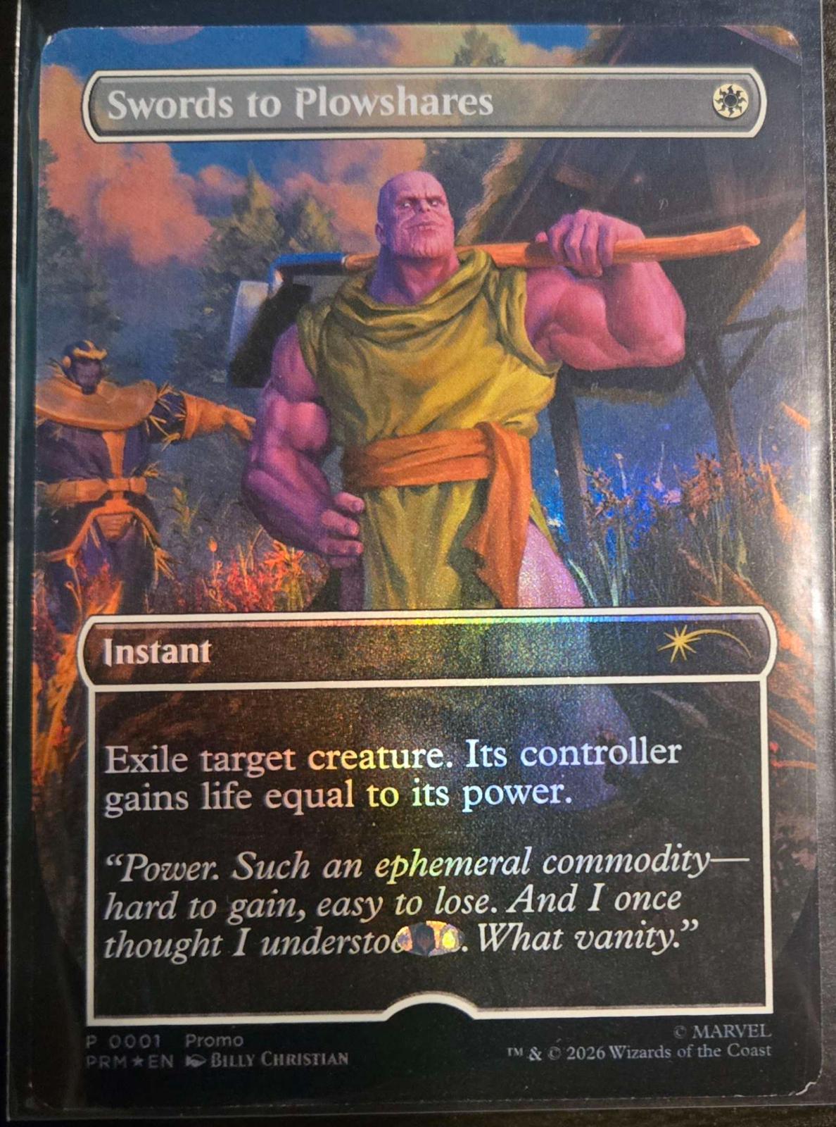 Swords To Plowshares [Foil Stamp Misprint] #P0001