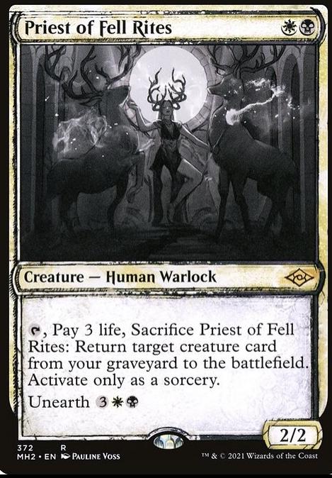 Priest of Fell Rites [Showcase Foil] #372