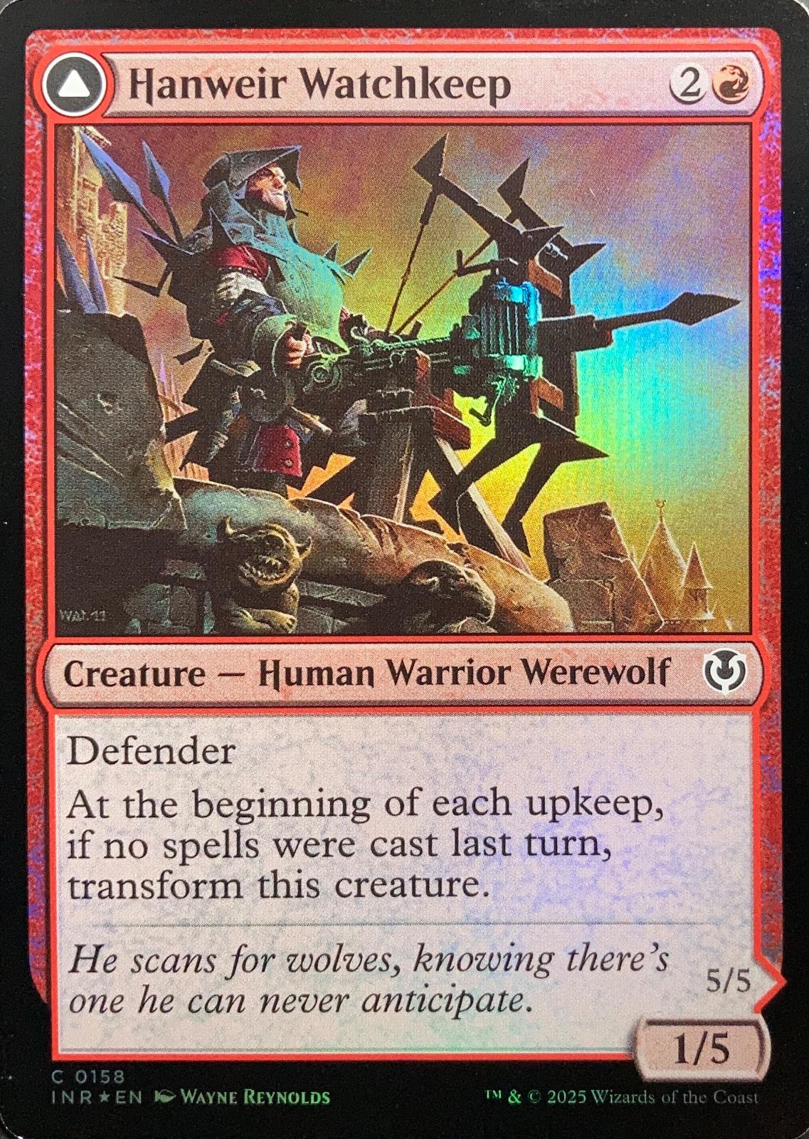 Hanweir Watchkeep // Bane Of Hanweir [Foil] #158