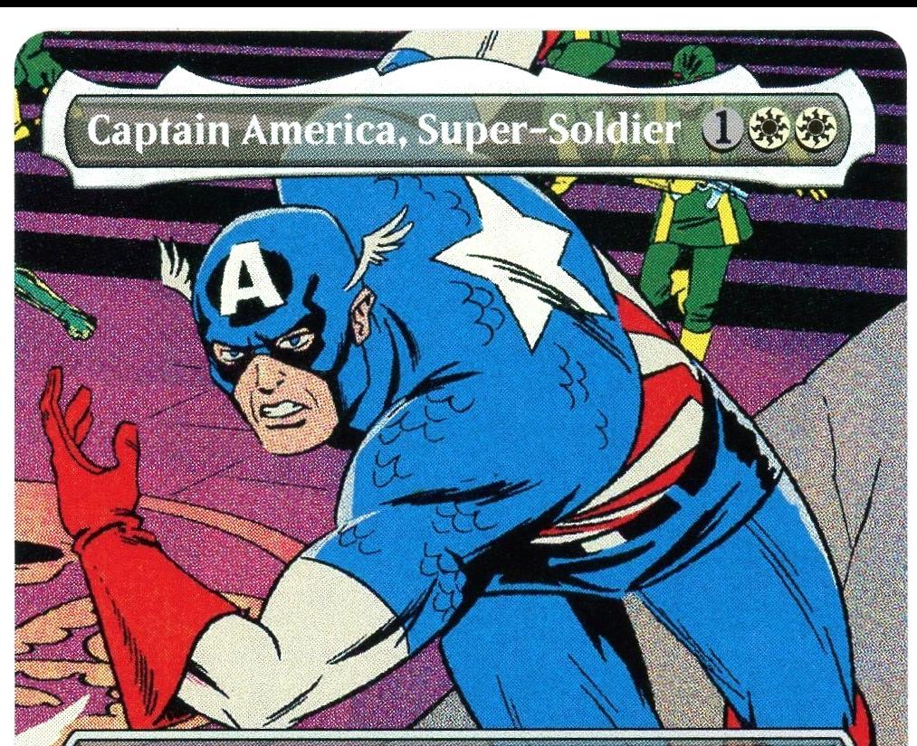Captain America, Super-Soldier [Borderless Foil] #316