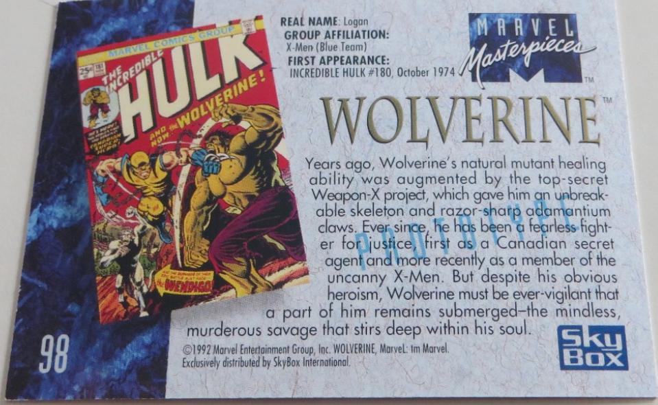 Wolverine [PROTOTYPE] #98