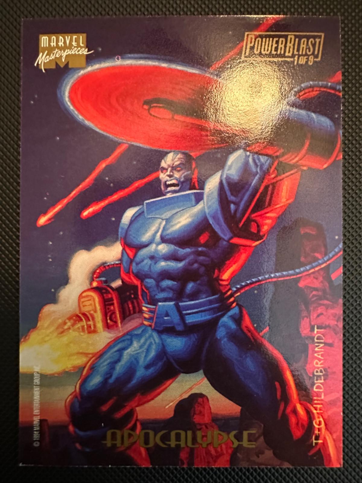1994 Marvel Marvel Masterpieces PowerBlast 1 Apocalypse #1
