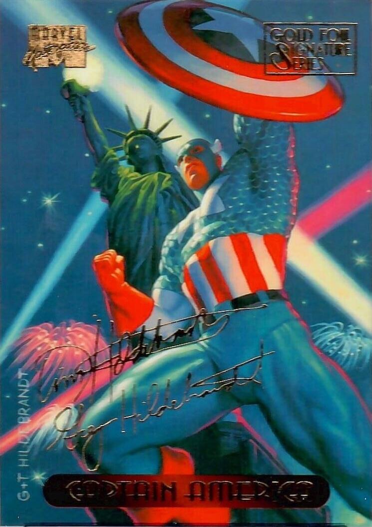 Captain America [Gold Foil Signature] #18