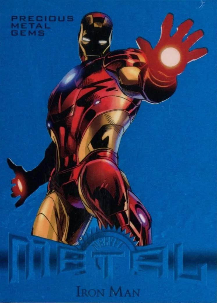 Iron Man [Blue Precious Metal Gems] #8