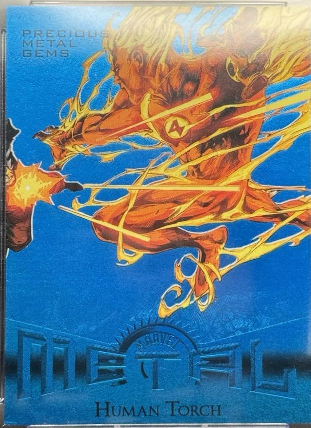 Human Torch [Blue Precious Metal Gems] #4