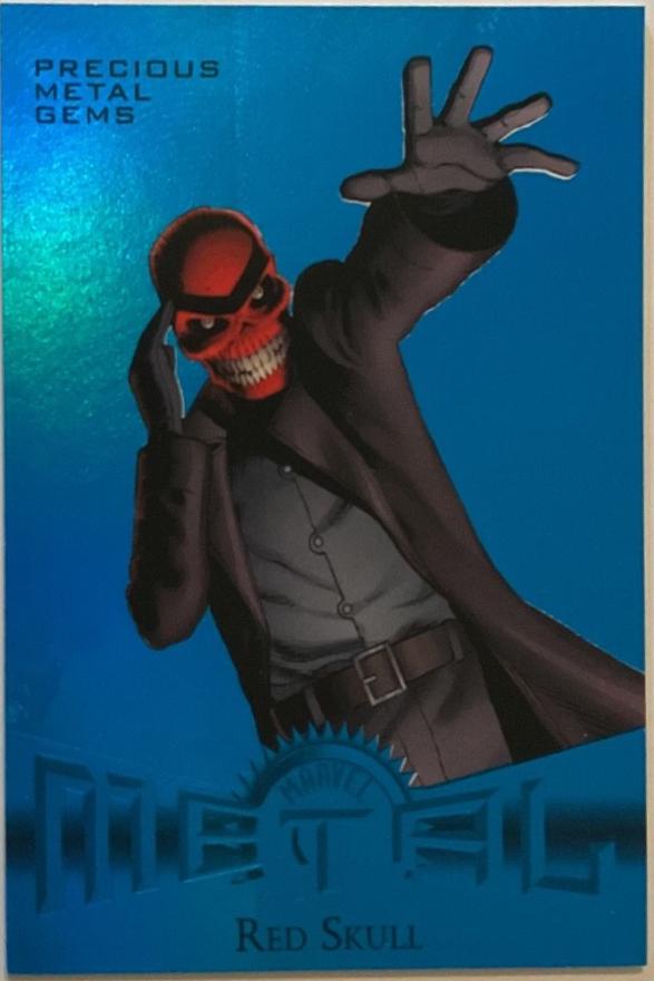 Red Skull [Blue Precious Metal Gems] #34