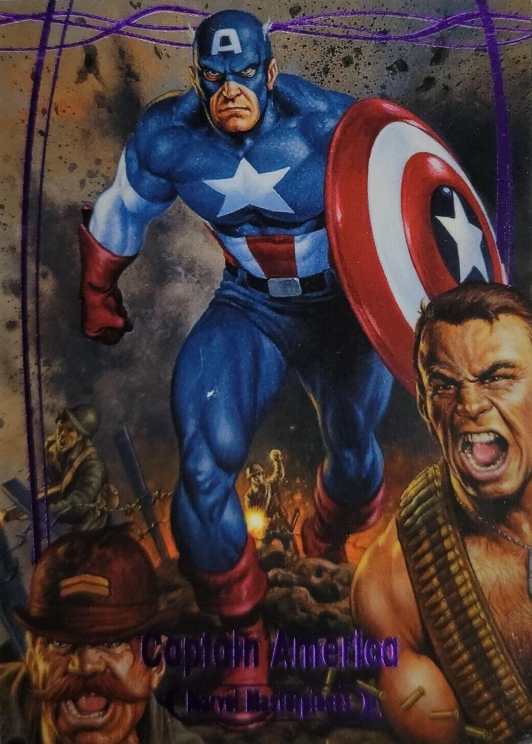 Captain America [Purple Foil] #80