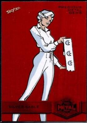 Silver Sable [Precious Metal Gems Red] #181