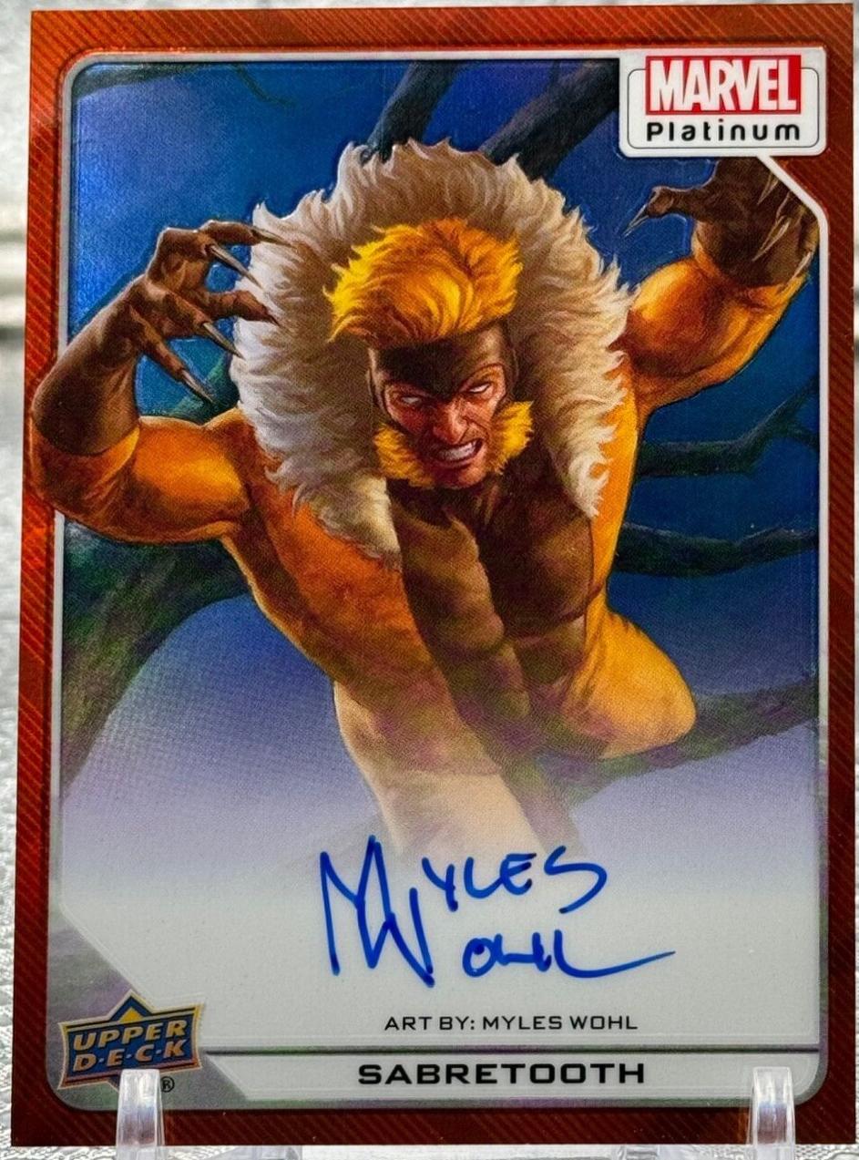 Sabretooth [Autograph Orange Rainbow] #23
