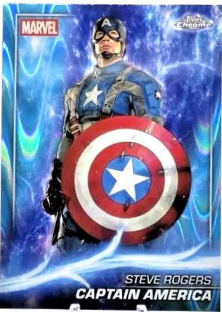 Captain America [Sky Blue RayWave Refractor] #20