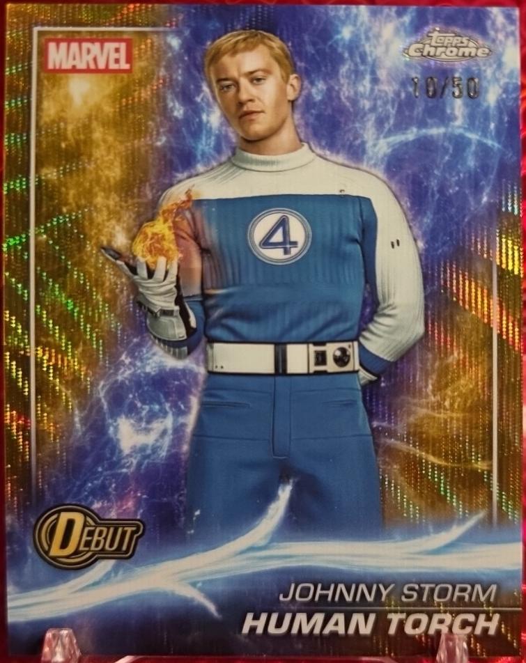 Human Torch [Gold Wave Refractor] #196